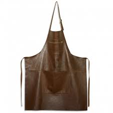 Diamant Sabatier Schürze aus Leder - braun